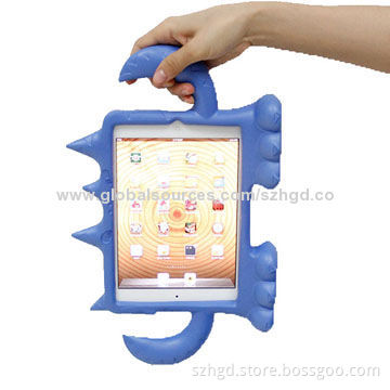 Silicone cover for Apple iPad mini, super cute design, shock-resistant, safe for kids